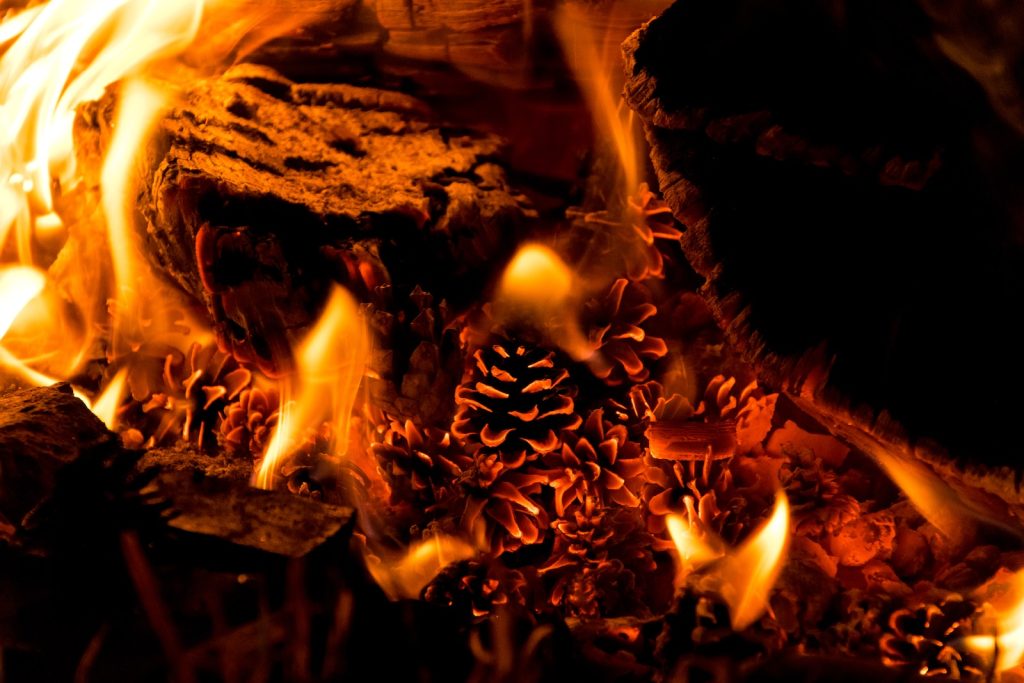 Burn Calories a close up of a fire burning in a fireplace